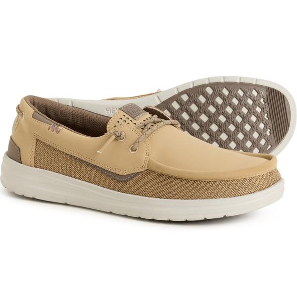 ヘイデュード メンズ シューズ スニーカー Hey Dude Welsh Grip Classic Shoes - Slip-Ons (For Men) Incense/Morel Brown 赤銅色