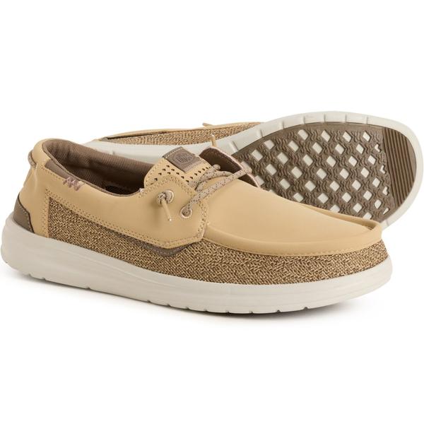 ヘイデュード メンズ シューズ スニーカー Hey Dude Welsh Grip Shoes - Slip-Ons (For Men) Classic Brown 赤銅色