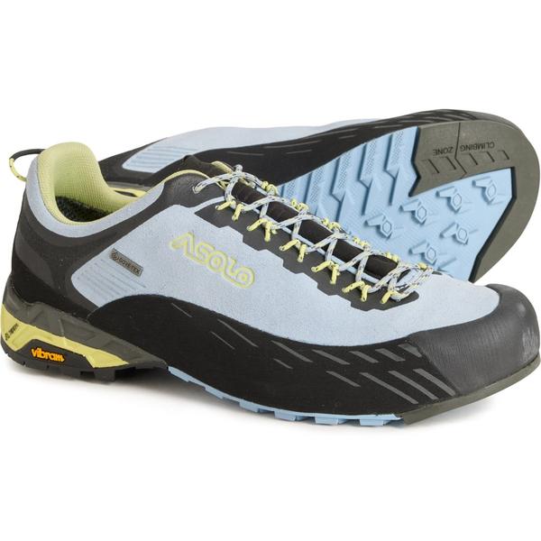 アゾロ レディース シューズ スニーカー なめし革 Asolo Eldo LTH GV ML Hiking Shoes - Waterproof Leather (For Women) Blue/Mimosa 青碧