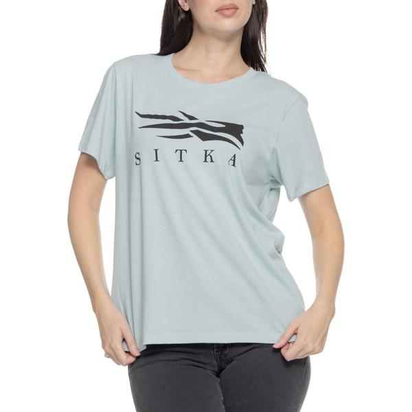 スィティカ レディース トップス シャツ Sitka Icon T-Shirt - Short Sleeve Blue Haze ブルー