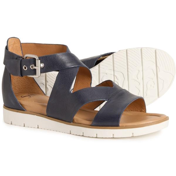 ソフト レディース シューズ サンダル レザー Sofft Mirabelle Sandals - Leather (For Women) Navy ネイビー