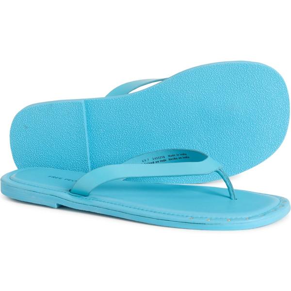 フリーピープル レディース シューズ サンダル レザー Free People Sona Thong Sandals - Leather (For Women) Pool Blue ブルー