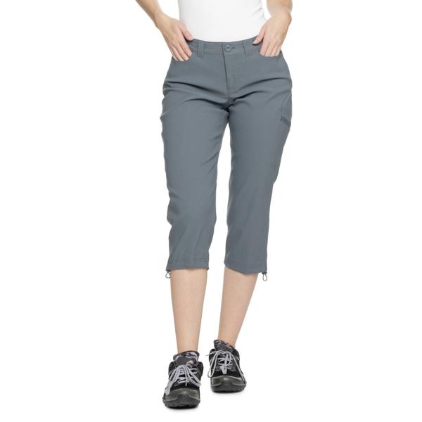 エディー バウアー レディース ボトムス カジュアルパンツ キャップ Eddie Bauerainier Capri Pants - UPF 50 Graphite グラファイト