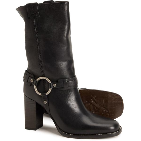 フリーピープル レディース シューズ ブーツ・レインブーツ レザー Free People Made in Portugal Hayden Harness Boots - Leather (For Women) Black ブラック