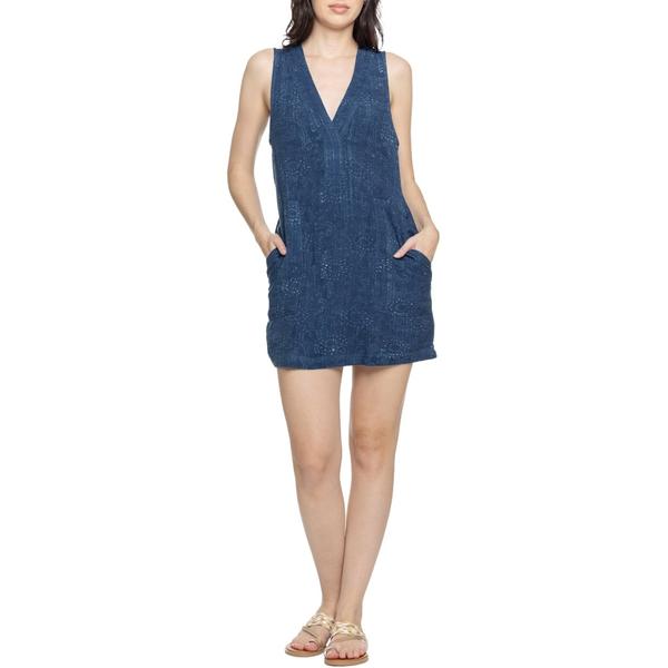 ファレティ レディース トップス 衣装 ノースリーブ Faherty Azure Dress - Sleeveless Indigo Isle Print インディゴ