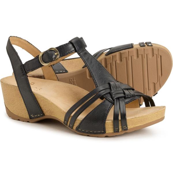 ダンスコ レディース シューズ サンダル レザー Dansko Tia Sandals - Burnished Leather (For Women) Black Milled Burnished ブラック