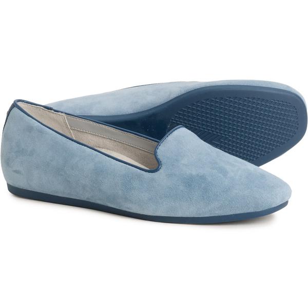 バイオニック レディース シューズ スニーカー スエード ローファー Vionic Venetian Loafers - Suede Wide Width (For Women) Vintage Blue ブルー