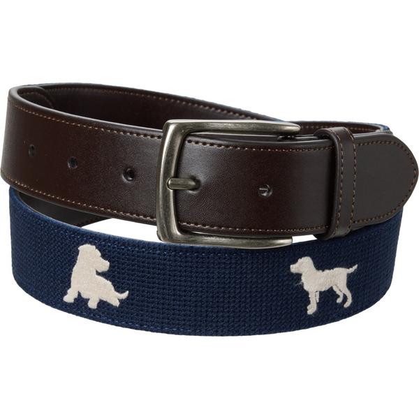 一風変わったペンギン メンズ 付属品 胴締め Original Penguin Dog Needle Point Belt Navy 米国海軍