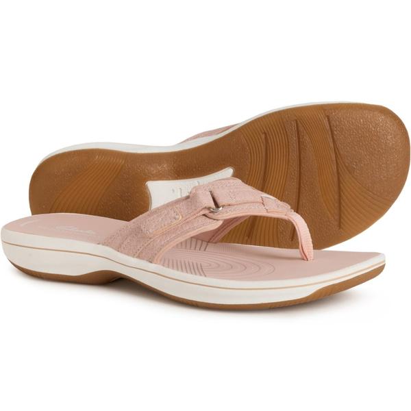 クラークス レディース シューズ サンダル Clarks Breeze Sea Flip-Flops (For Women) Blush Interest 毛はらい コンフォートサンダル-レディース靴-靴