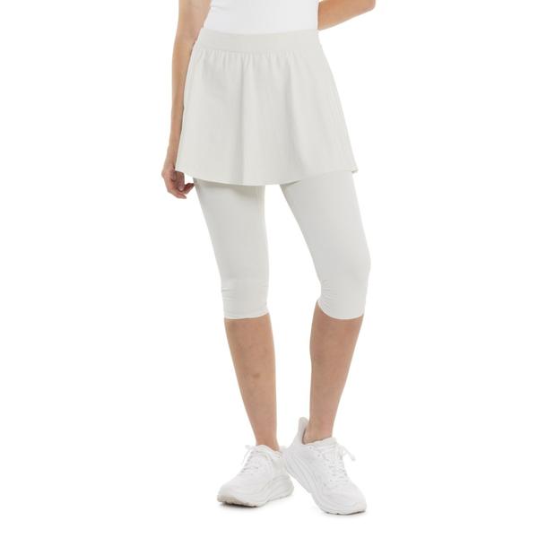 スパンク レディース 下つ方スコート ブーツ レギンス Spanx Booty Boost Active Skirt Around Knee Leggings Light Cloudy Gry