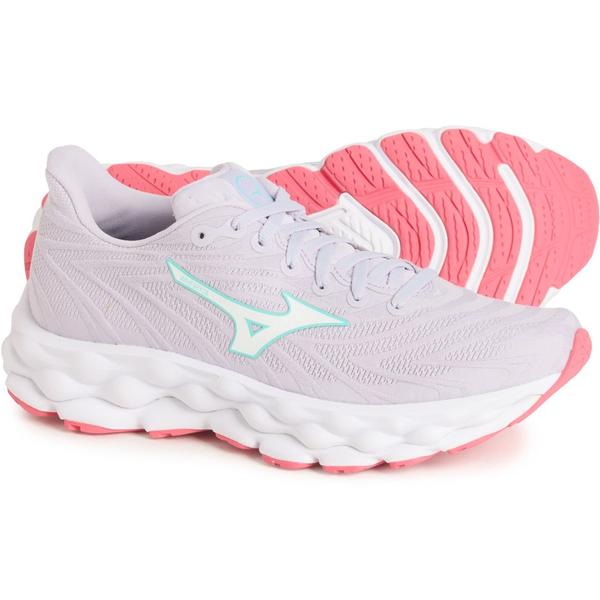 ミズノ レディース シューズ スニーカー Mizuno Wave Sky 8 Running Shoes (For Women) Thistle-White 白いこと