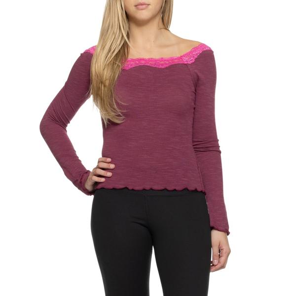 フリーピープル レディース トップス シャツ Free People Oh My Darling Shirt - Long Sleeve Raspberry｜ReVida 店