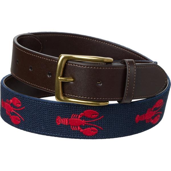 一風変わったペンギン メンズ 付属品 胴締め Original Penguin Boats Needlepoint Belt Red 赤いこと