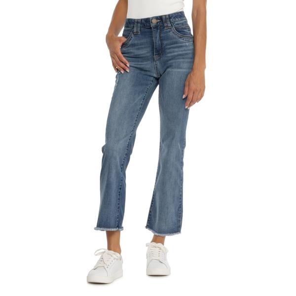 平民主義 レディース ボトムス ジーンズズボン下 クロップド デニム Democracy AbTechnology Itty Bitty Flare Cropped Jeans - High Rise Blue 青碧