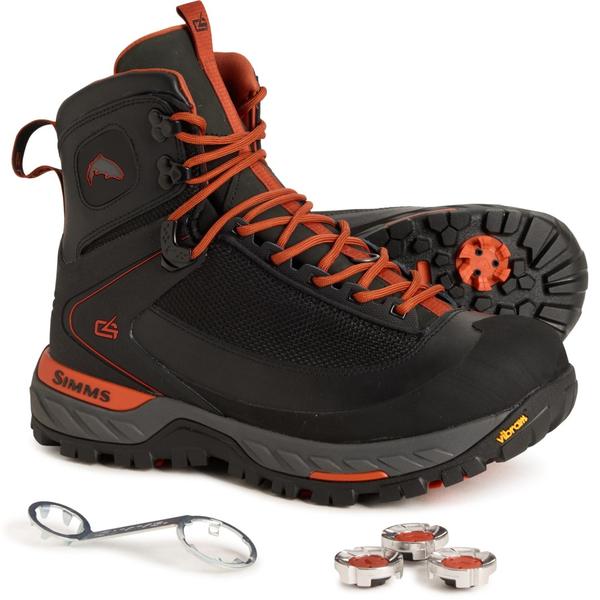 シムズ メンズ シューズ ブーツ・レインブーツ Simms G4 PRO Powerlock Wading Boots - Vibram Sole (For Men) Carbon