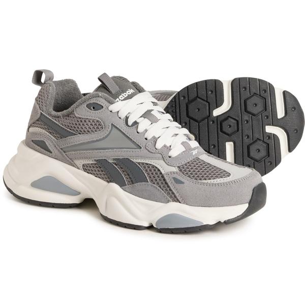 リーボック メンズ シューズ スニーカー レザー Reebok Charge Sneakers - Leather (For Men) Grey2/Grey4/Vecto red レッド｜ReVida 店