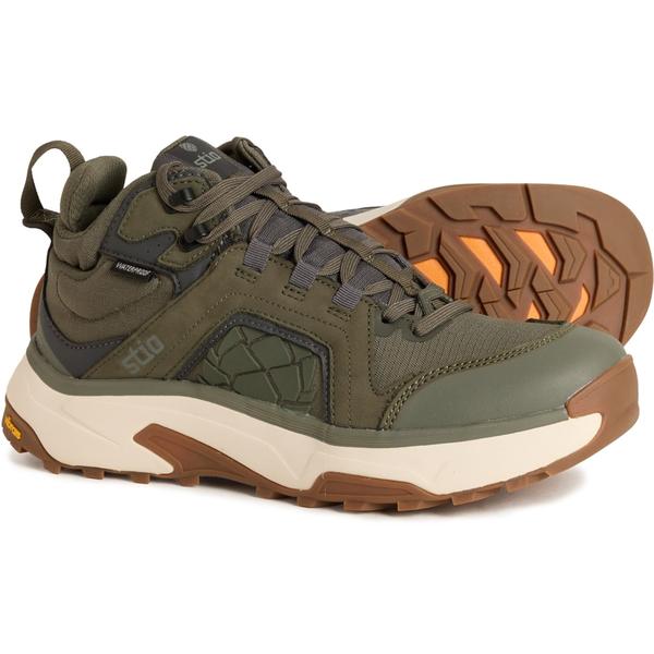 スティオ メンズ シューズ ブーツ・レインブーツ キャップ レザー Stio Ridgecap Mid Hiking Shoes - Waterproof Leather (For Men) Deep Shade|ReVida 店
