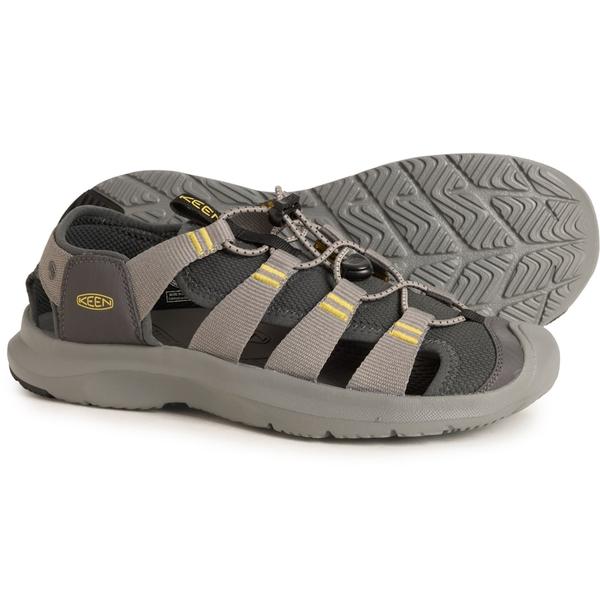 キーン メンズ シューズ サンダル Keen Seanik H2 Sportsandals (For Men) Steel Grey/Cream Gold クリーム｜ReVida 店