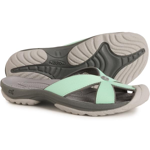キーン レディース シューズ サンダル Keen Bali TG Slide Sandals (For Women) Lichen/Steel Grey グレー|ReVida 店