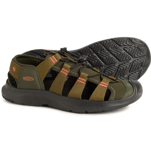 キーン メンズ シューズ サンダル Keen Seanik H2 Sportsandals (For Men) Forest Night/Dark Olive オリーブ｜ReVida 店