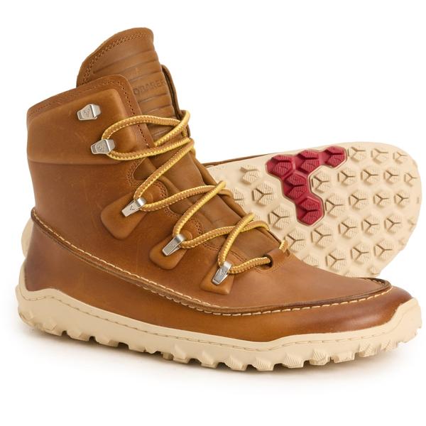 ヴィヴォ ベアフット レディース シューズ ブーツ・レインブーツ レザー VivoBarefootracker AT Moc Hiking Boots - Leather (For Women) Tan タン｜ReVida 店
