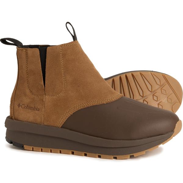 コロンビア レディース シューズ ブーツ・レインブーツ チェルシーブーツ チェルシー レザー Columbia Sportswear Moritza Omni-Tech Shield Chelsea Boots - Waterproof Leather (For Women) Light Brown ブラウン｜ReVida 店
