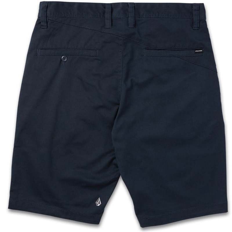 ボルコム メンズ ボトムス 二分の一ズボン下・さる股引き 遊撃手ズボン下 Volcom Frickin MDN Stretch 21 Shorts Dark Navy 米国海軍 メンズファッション-ズボン・パンツ