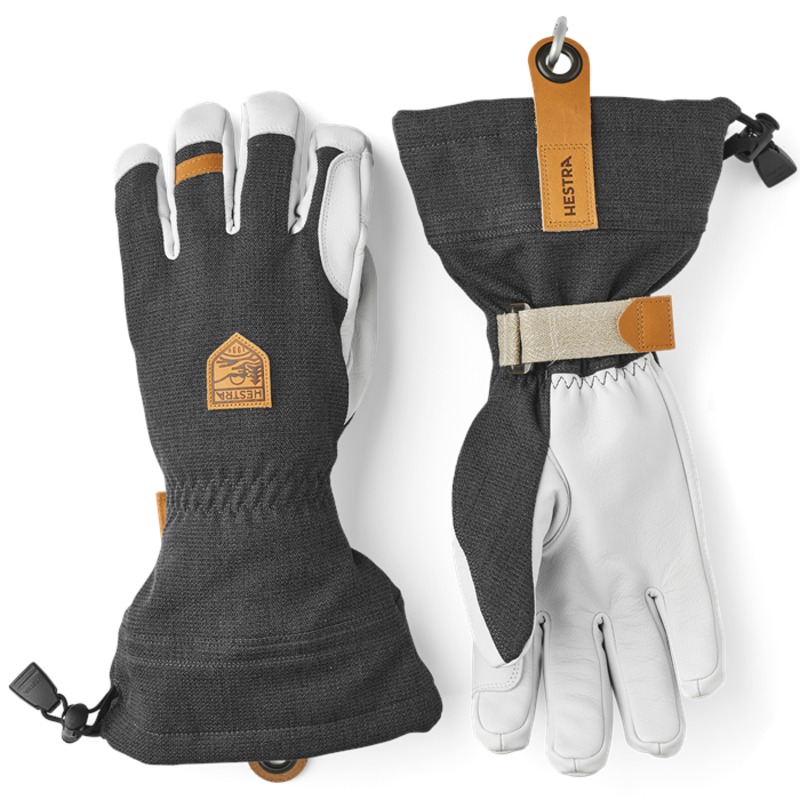 ヘストラ メンズ 付属物 グローブ なめし革 Hestra Army Leather Patrol Gauntlet Gloves Charcoal 濃灰色