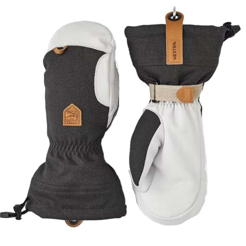 ヘストラ メンズ 付属物 グローブ なめし革 Hestra Army Leather Patrol Gauntlet Mittens Charcoal 濃灰色