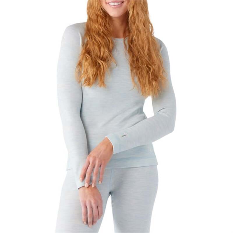 スマートウール レディース トップス シャツ Smartwool Classic Thermal Merino Base Layer Crew Top - Women's Winter Sky Heather ヘザー