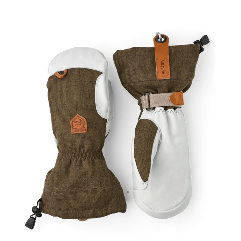 ヘストラ メンズ 付属物 グローブ なめし革 Hestra Army Leather Patrol Gauntlet Mittens Olive オリーブ