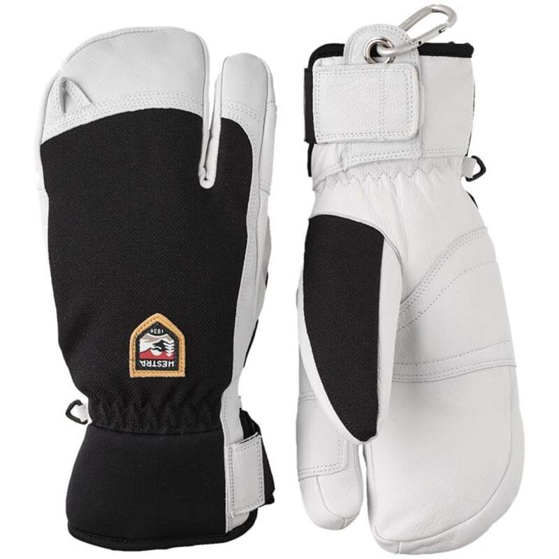 ヘストラ メンズ 付属物 グローブ なめし革 Hestra Army Leather Patrol 3-Finger Mittens Black 黒いこと