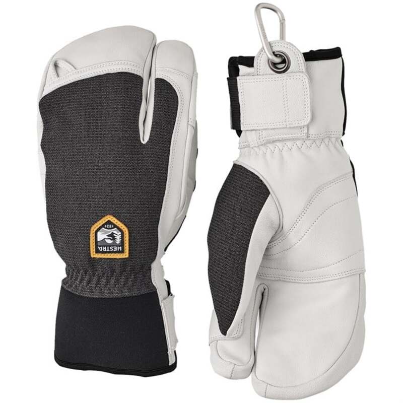 ヘストラ メンズ 付属物 グローブ なめし革 Hestra Army Leather Patrol 3-Finger Mittens Charcoal 濃灰色