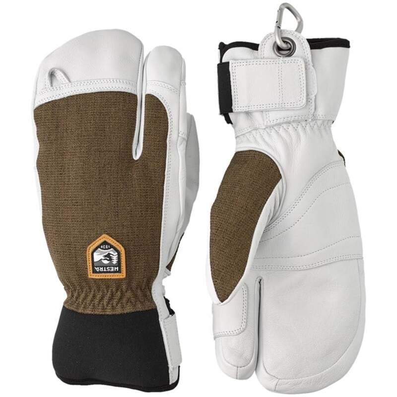 ヘストラ メンズ 付属物 グローブ なめし革 Hestra Army Leather Patrol 3-Finger Mittens Olive オリーブ