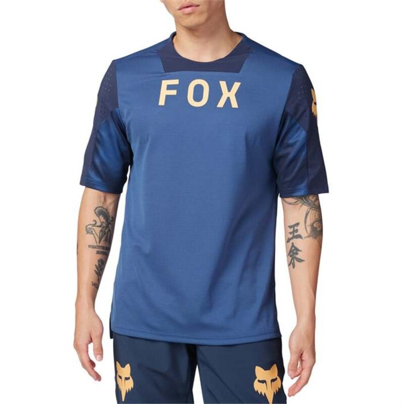 フォックスレーシング メンズ トップス Tシャツ 半袖 ジャージー Fox Racing Defend Short-Sleeve Jersey Taunt Indigo インディゴ