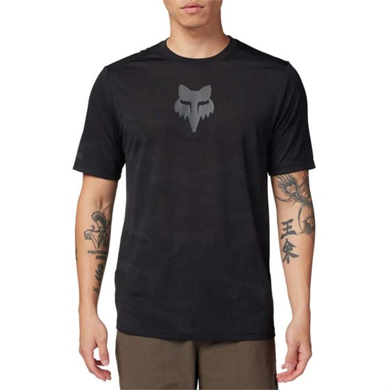 フォックスレーシング メンズ トップス Tシャツ 半袖 ジャージー Fox Racing Ranger TruDri Short-Sleeve Jersey Black ブラック｜ReVida 店