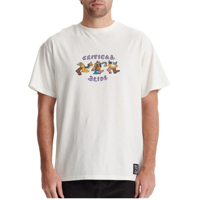ティーシーエスエス メンズ トップス Tシャツ The Critical Slide Society Fauna T-Shirt - Men's Vintage White ホワイト