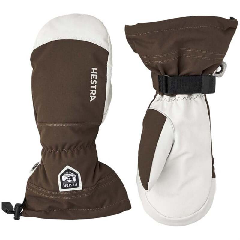 ヘストラ メンズ 付属物 グローブ なめし革 Hestra Army Leather Heli Ski Mittens Espresso 正規陸軍