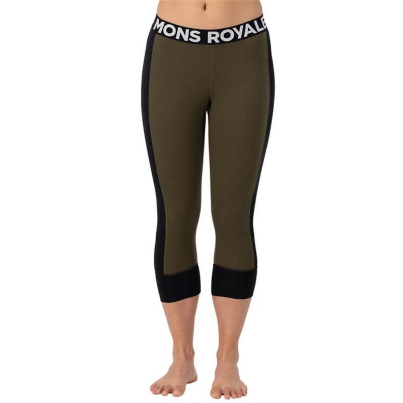 モンスロイヤル レディース ボトムス レギンス MONS ROYALE Cascade Merino Flex 200 3/4 Leggings - Women\u0027s Dark Olive オリーブ
