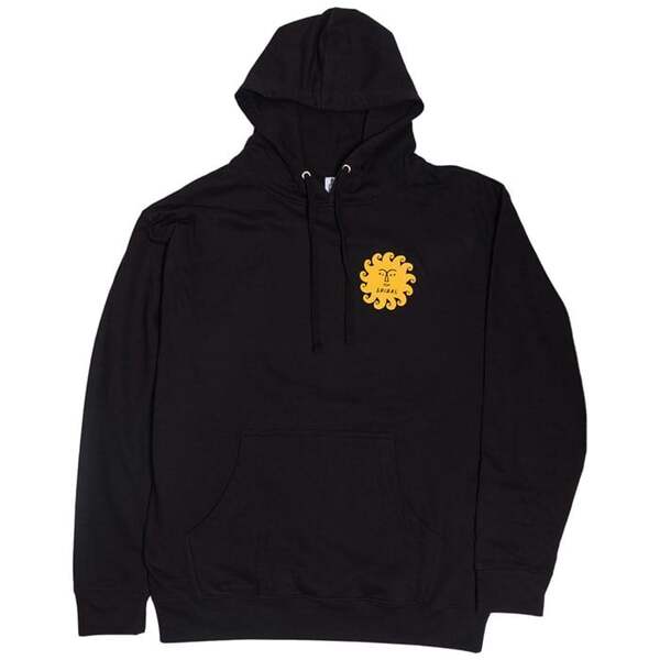 スパイラル メンズ アウター パーカー・スウェット パーカー Spiral Sungod Hoodie - Unisex Black ブラック