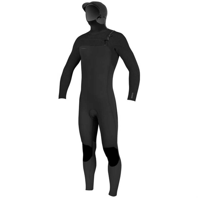 オニール メンズ 水着 上下セット O'Neill 5/4+ Hyperfreak Chest Zip Hooded Wetsuit Black/Black ブラック
