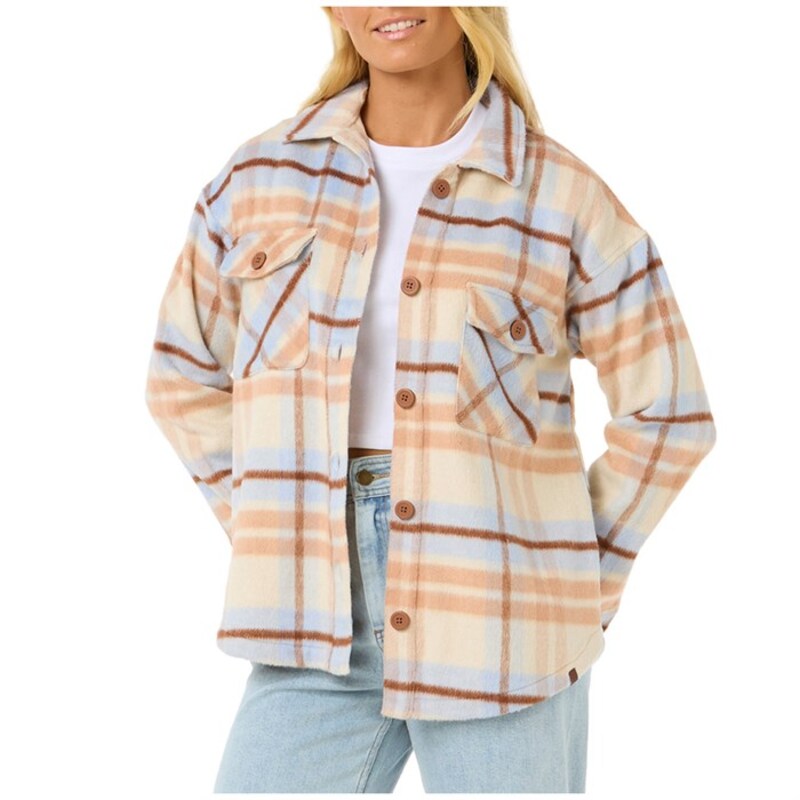 リップカール レディース トップス シャツ Rip Curl The Search Flannel Shirt - Women's Bone