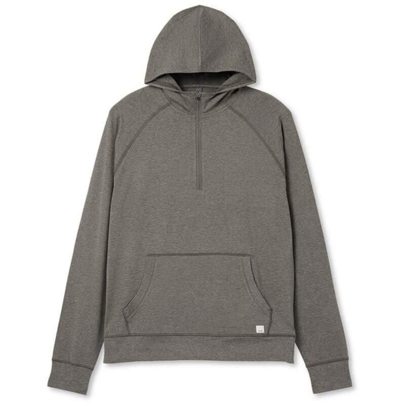 ビュオーリ メンズ アウター パーカー・スウェット パーカー Vuori Ponto Performance 1/2 Zip Hoodie - Men's Warm Grey Heather グレー