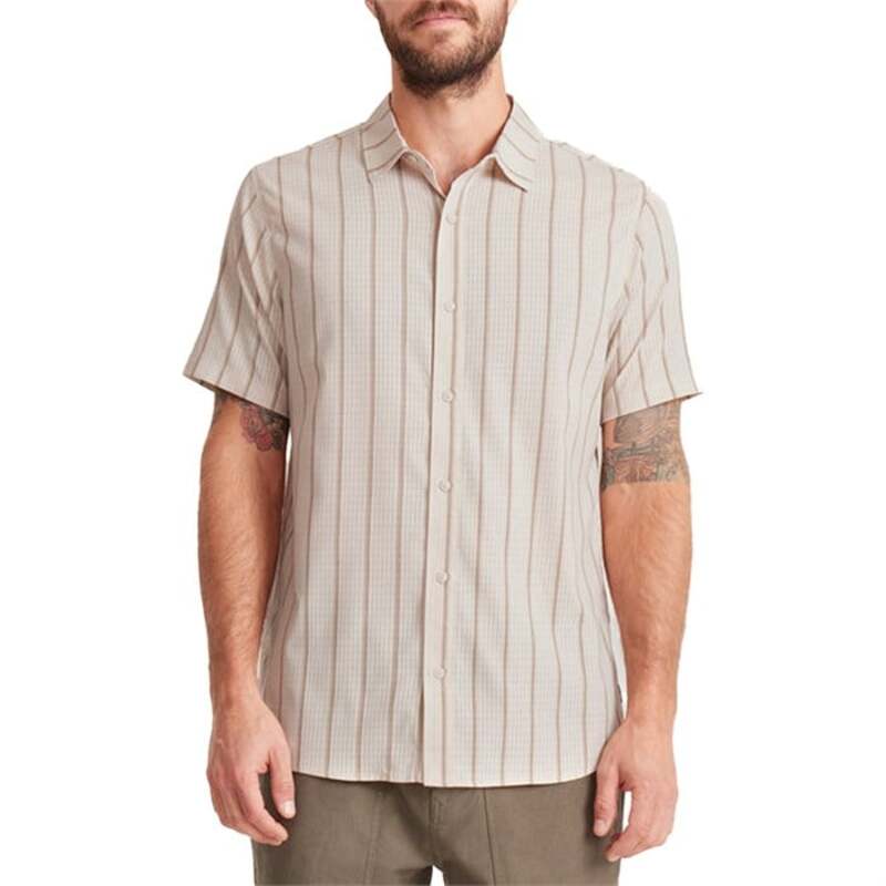 ローアク メンズ トップス シャツ Roark Bless Up Shirt - Men's Stripe Bone ストライプ