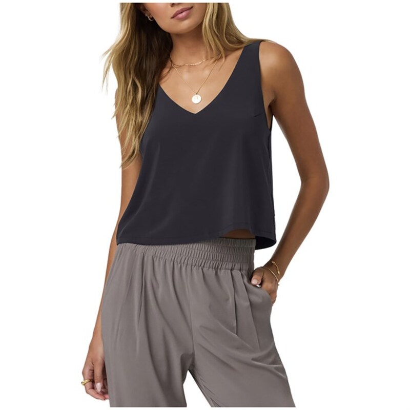 ビュオーリ レディース トップス タンクトップ クロップド Vuori SL Villa Cropped Tank - Women's Black ブラック