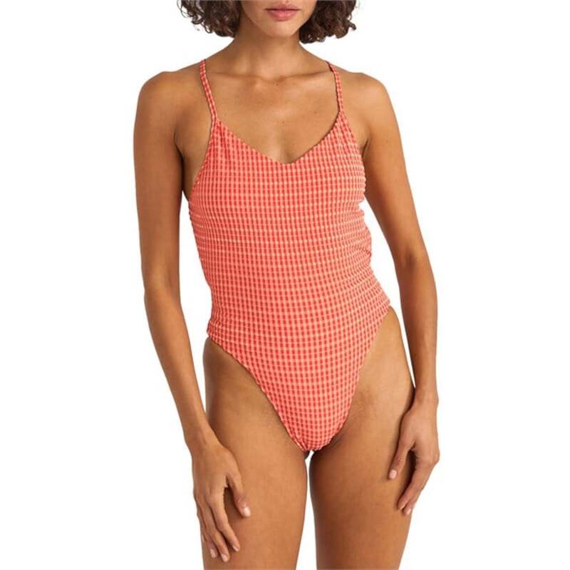 リズム レディース 水着 上下セット Rhythm Lola Check Cross Back Once Piece - Women's Red レッド 12,395円