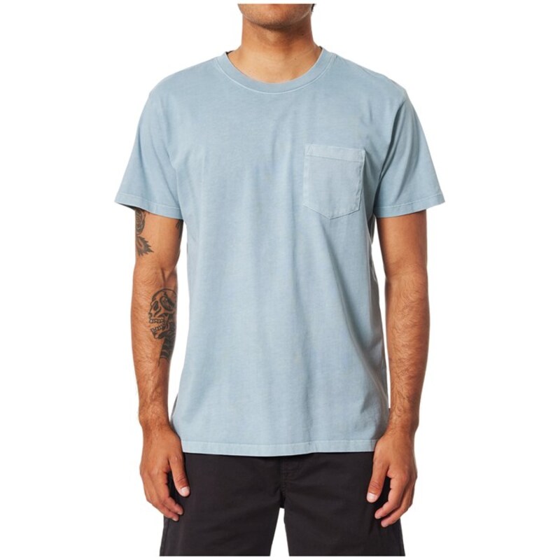 ケイティン メンズ トップス Tシャツ Katin Base T-Shirt - Men Airforce Blue Pigment Dye ブルー