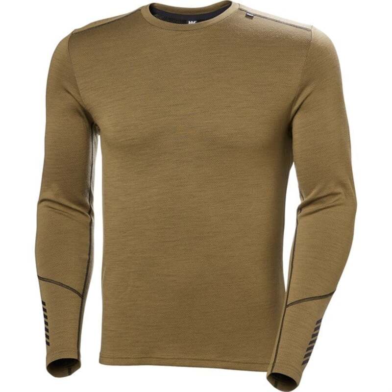 ヘリーハンセン メンズ トップス シャツ Helly Hansen Lifa Merino Midweight Crew Base Layer Top Sepia