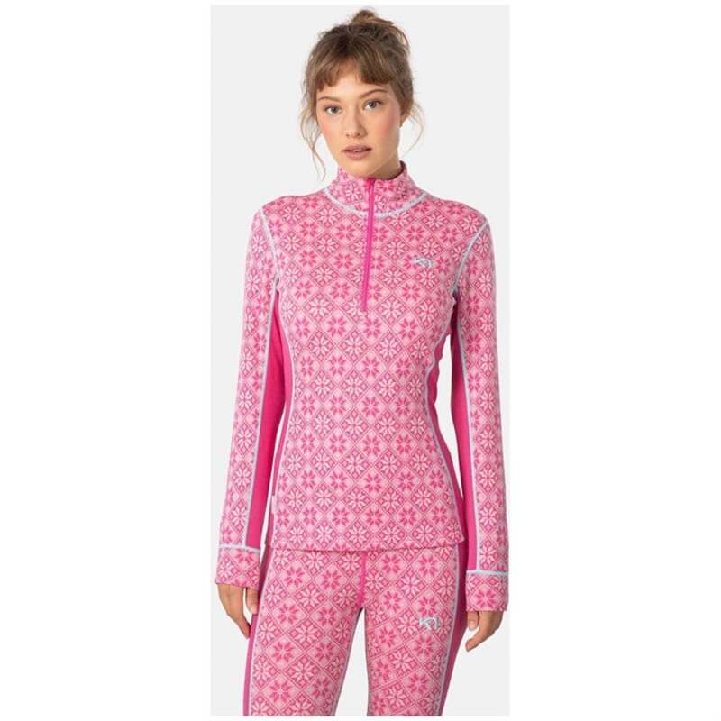 カリ ツラー レディース トップス シャツ ハーフジップ Kari Traa Rose Half Zip Top - Women's Shocking Pink ピンク