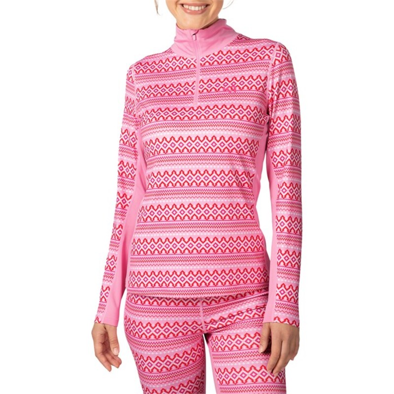 カリ ツラー レディース トップス シャツ Kari Traa Lilia Half-Zip Top - Women's Prism Pink ピンク